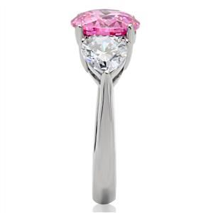 CJ7857OS Wholesale Stainless Steel Rose CZ Ring