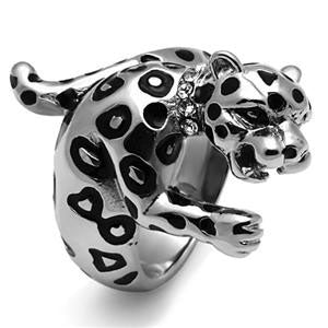 CJG1021 Wholesale Jaguar Stainless Steel Top Grade Crystal Women&#39;s Fashion Ring