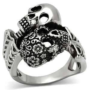 CJG1191 Wholesale Day of the Dead High Polished Stainless Steel Fashion Ring
