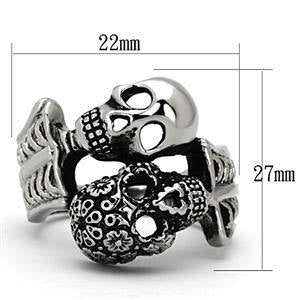 CJG1191 Wholesale Day of the Dead High Polished Stainless Steel Fashion Ring