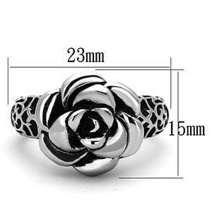 CJG1255 Wholesale Rose Blossom Stainless Steel Epoxy Ring
