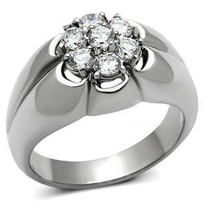 CJG1308 Wholesale Floral Design CZ Stainless Steel Fashion Ring