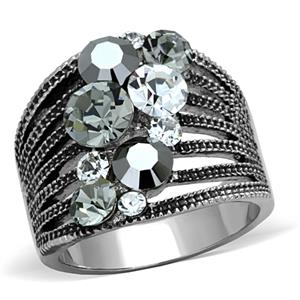 CJG2090 Stainless Steel Top Grade Crystal Ring