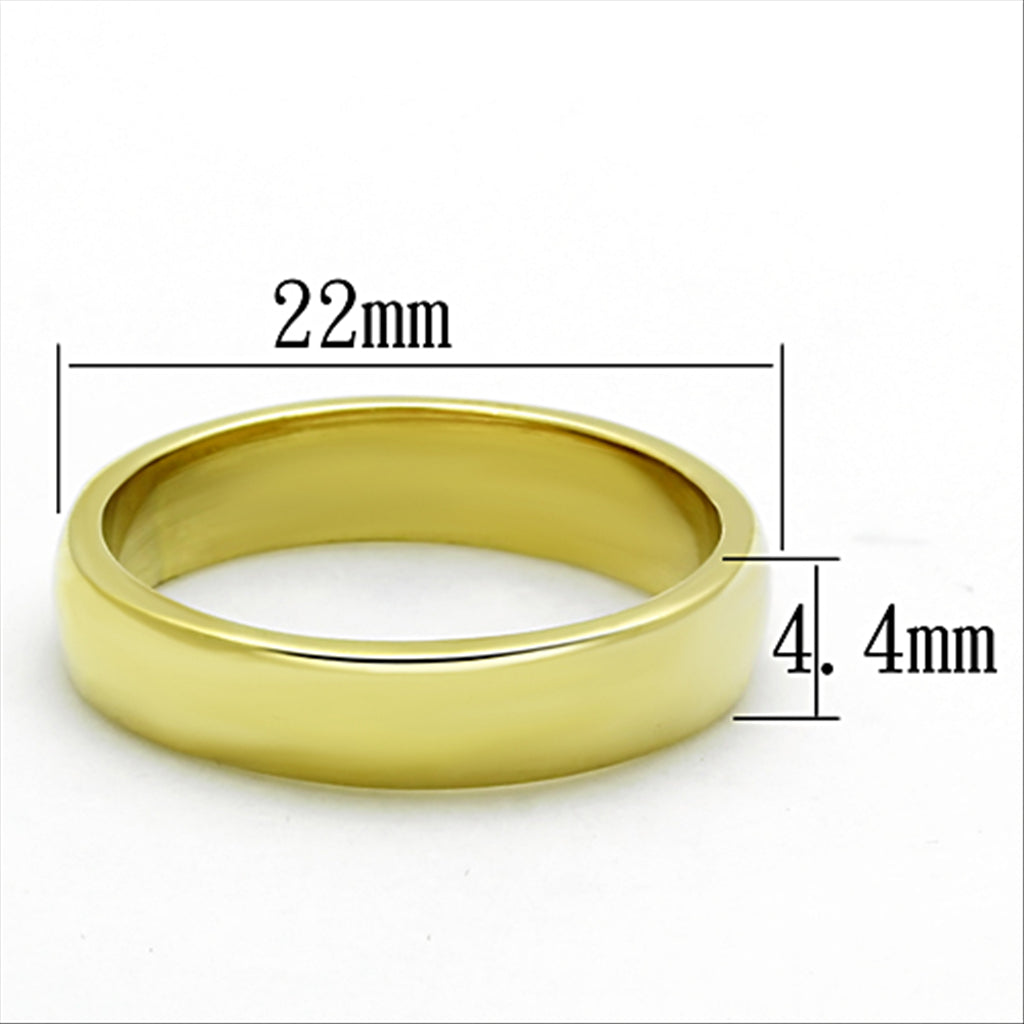 CJG2381 Unisex IP Gold Plated Stainless Steel  Ring