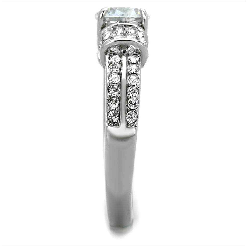 CJE1921 Women&#39;s Clear CZ Engagement Ring