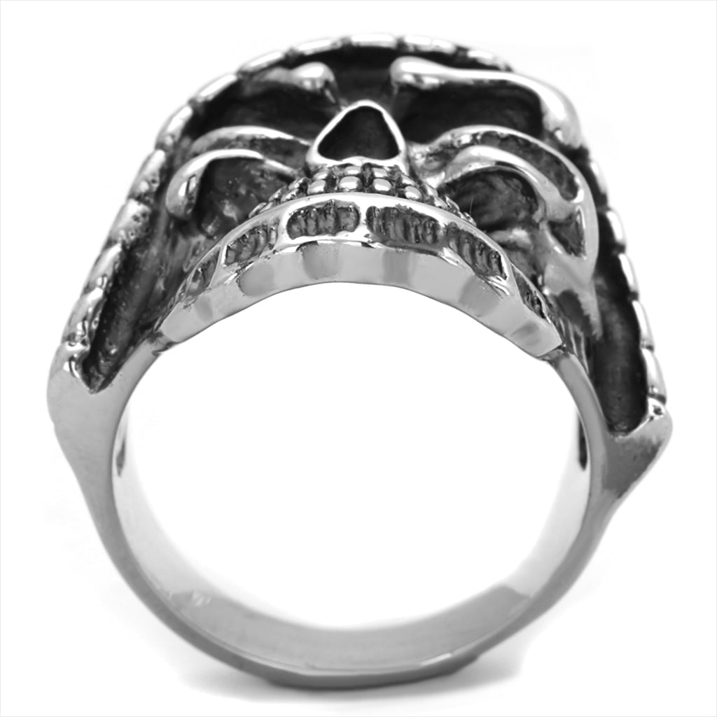CJE2056 Men&#39;s Punisher Skull Stainless Steel Ring