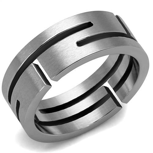 CJ2393 Wholesale Men&#39;s Stainless Steel High polished Labyrinth Ring