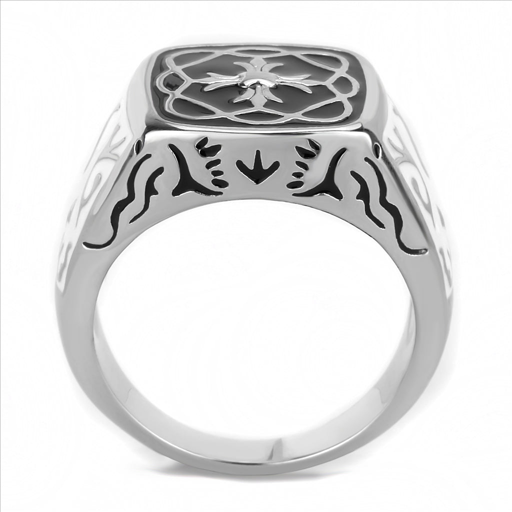CJE3460 Wholesale Men&#39;s Stainless Steel Epoxy Celtic Ring