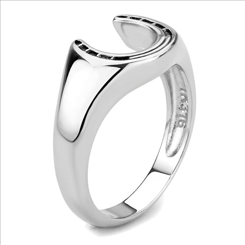 CJE3619 Wholesale Men&#39;s Stainless Steel Horseshoe Ring