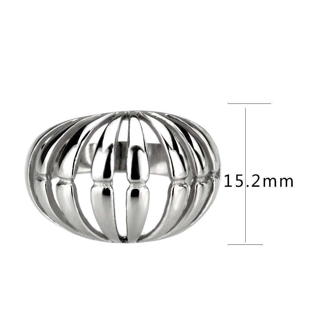 CJ3732 Wholesale Women&#39;s Stainless Steel Dome Ring