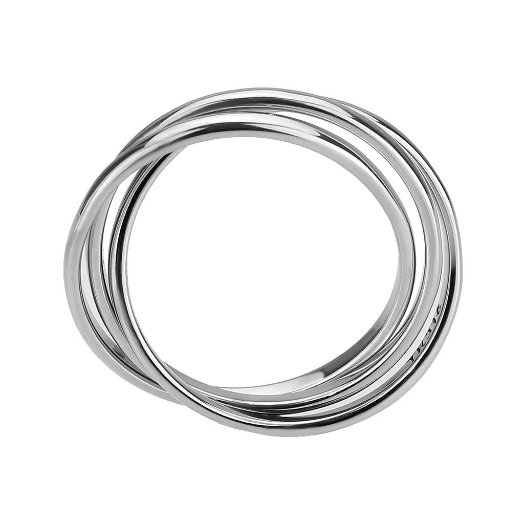 CJ3743 Wholesale Women&#39;s Stainless Steel Interlocking Ring