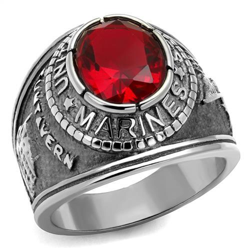 CJ7869OS Wholesale - Stainless Steel &quot;United States Marines&quot; Siam Ring