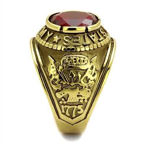 CJG1471 Wholesale Gold Plated Stainless Steel United States Army Ring