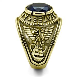 CJG1472 Wholesale Gold Plated Stainless Steel United States Navy Ring